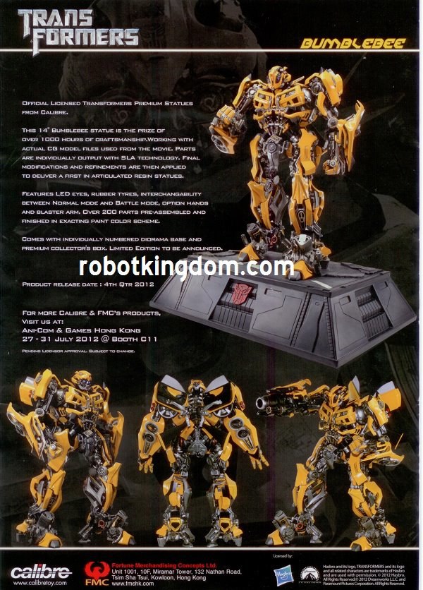 Transformers DOTM Optimus Prime And Bumblebee Statues From Calibre  (6 of 8)